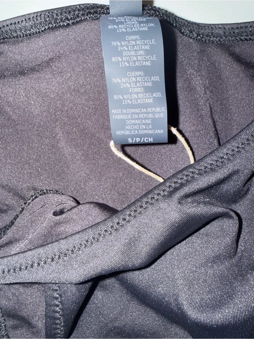 Skims Signature Swim Dipped Tie Bottoms Onyx Small